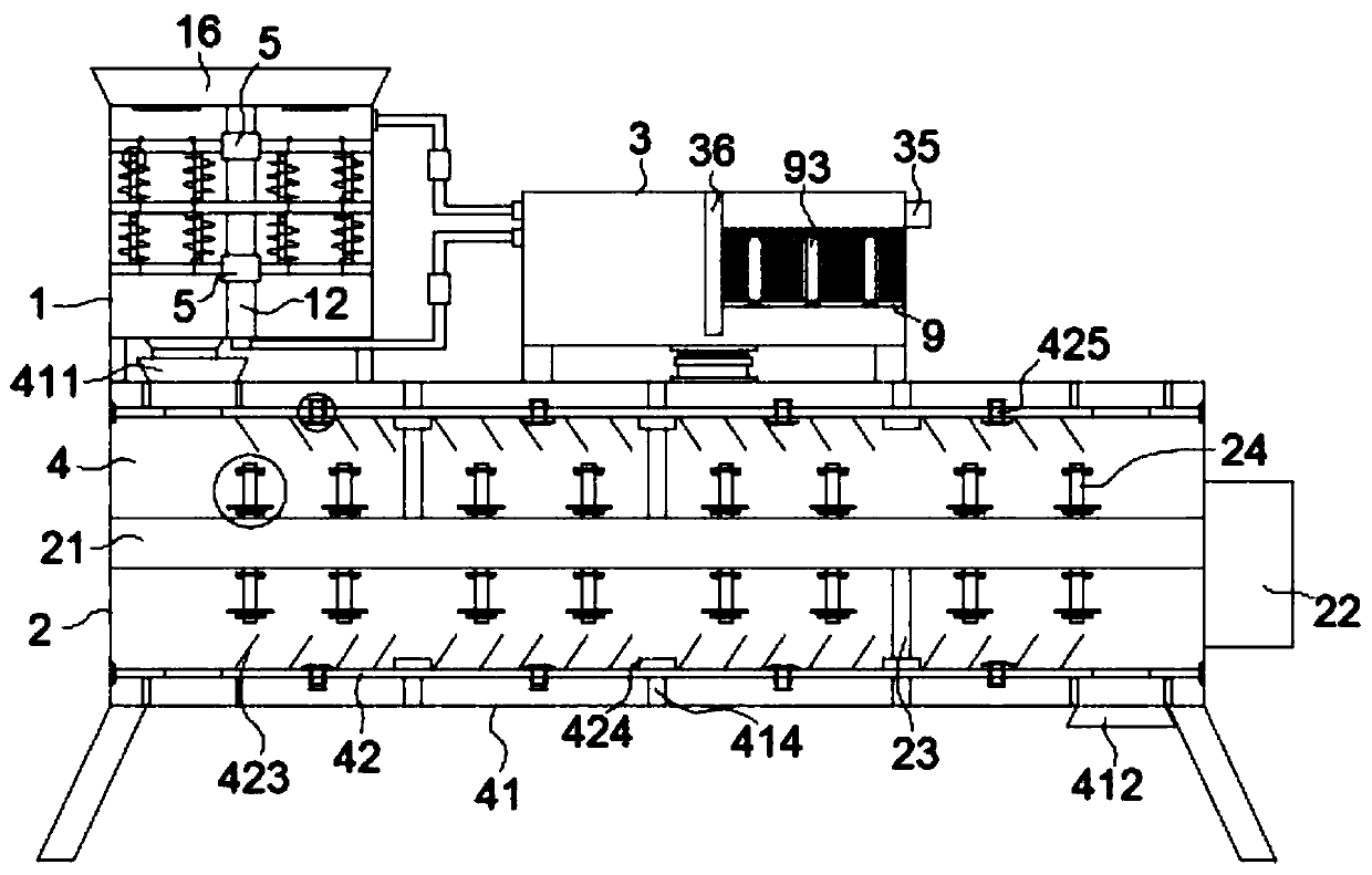 Integrated device for repairing farmland organic polluted soil