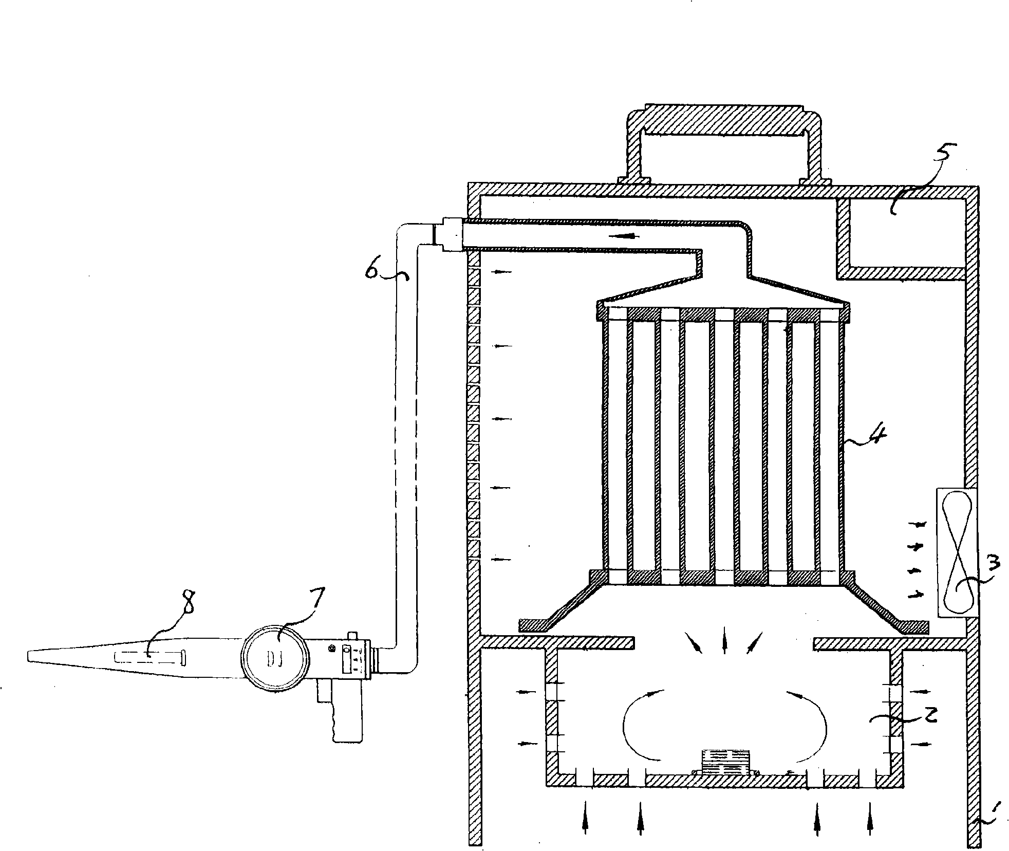 Method for killing dam termite and used smoke generating device