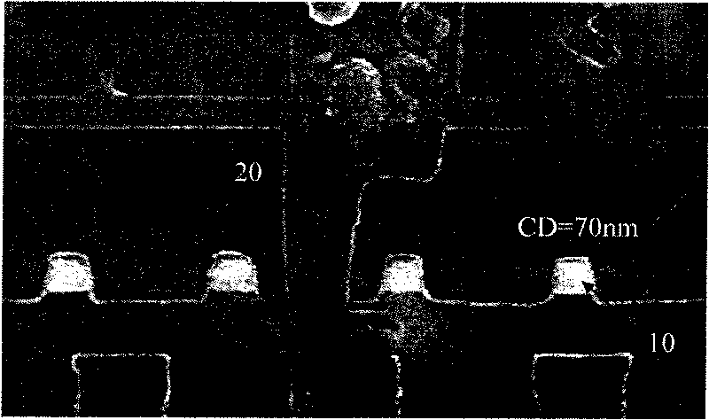 Method for shrinking line-shaped pattern character size