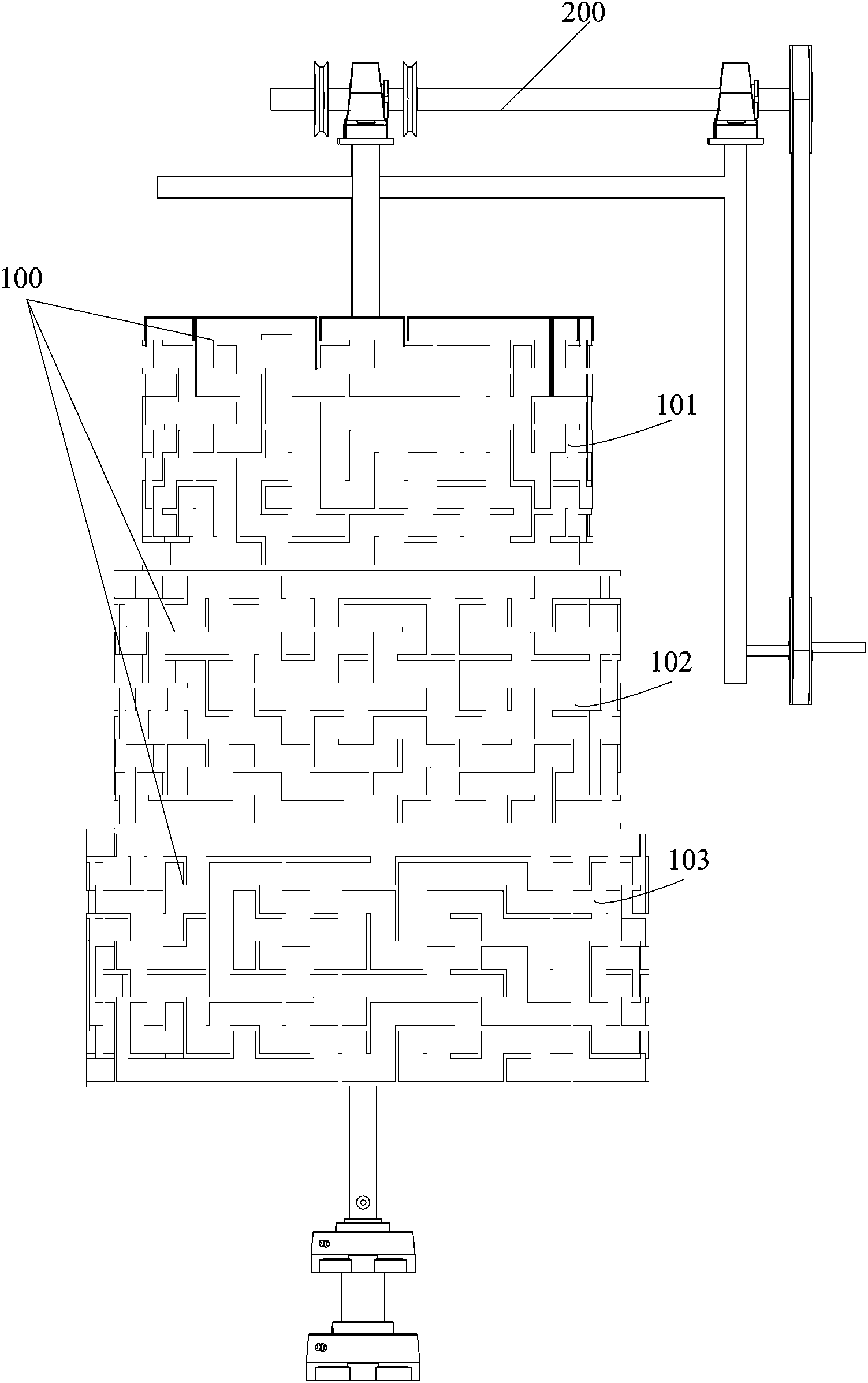 Tower-type labyrinth