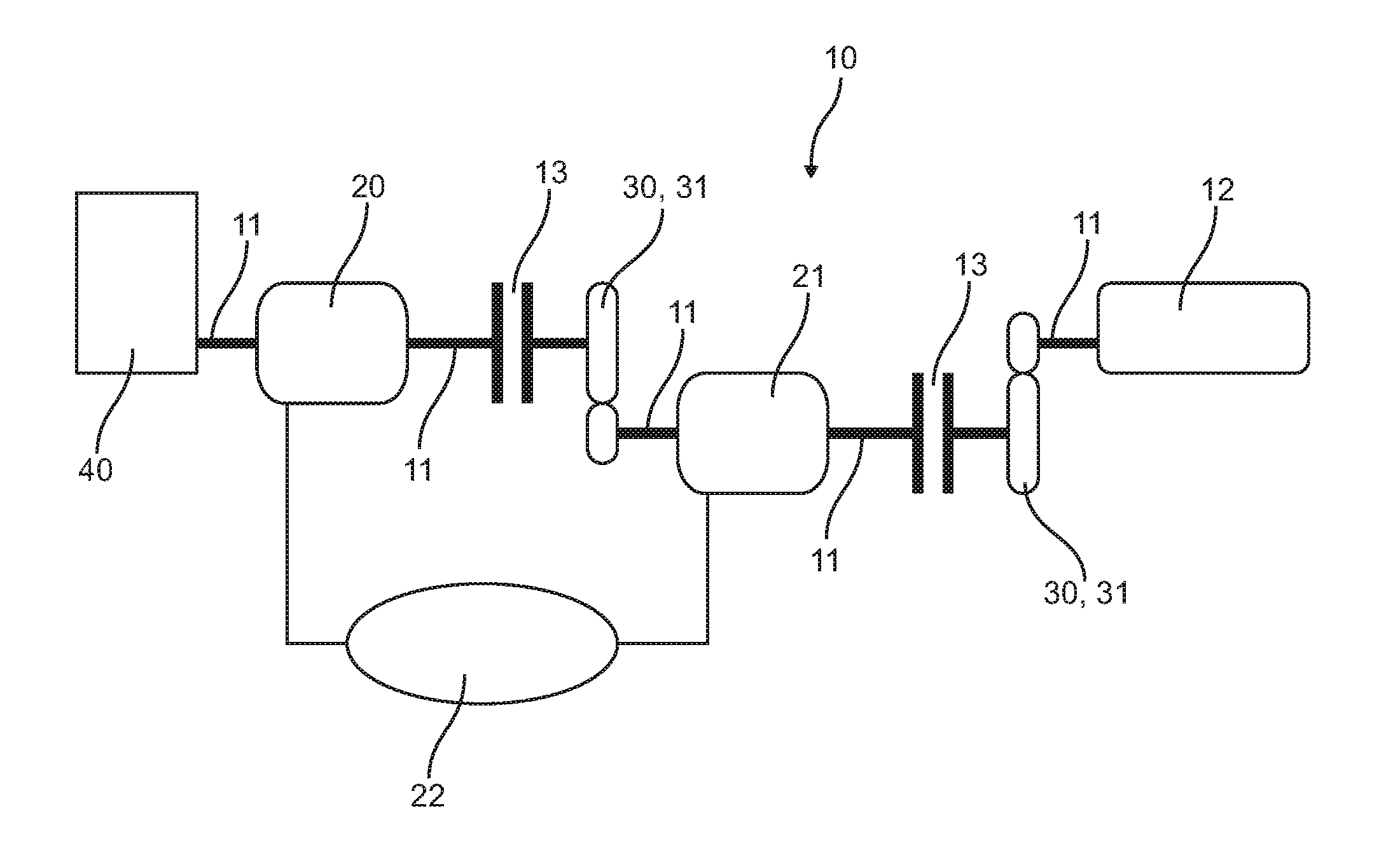 Compressor system for a combustion engine and combustion engine