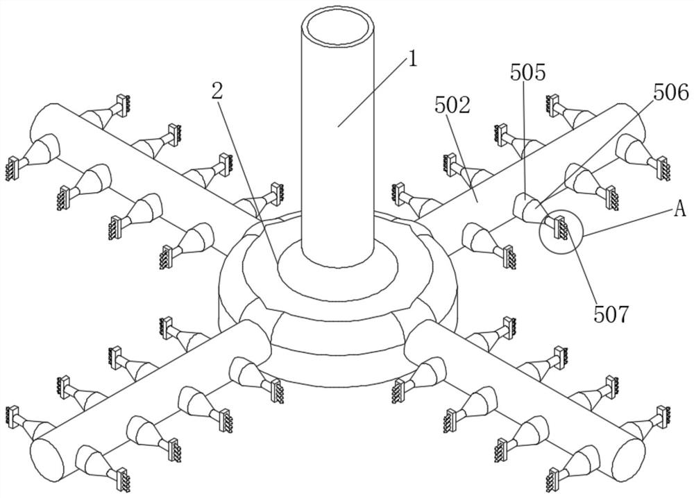 Sewage oxygen exposure device suitable for advanced environmental protection industry