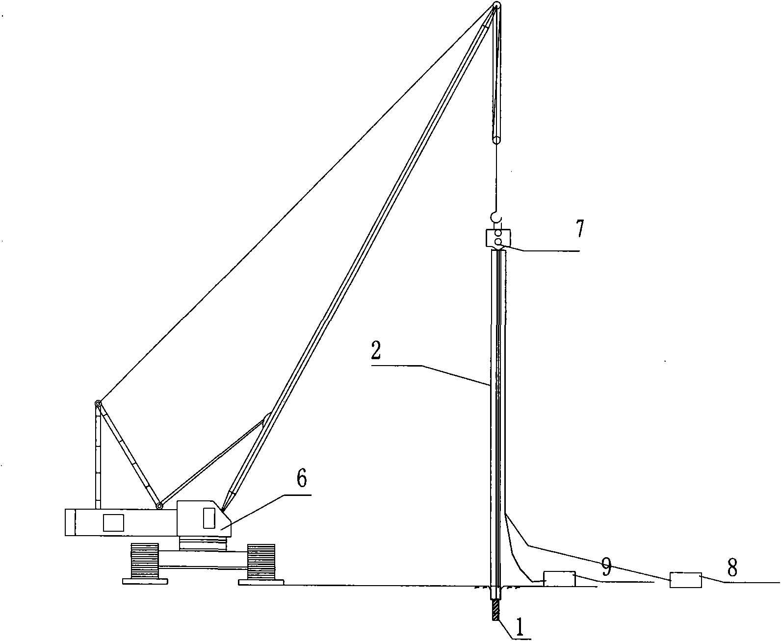 Pulling-out method of underground piles by sleeving, vibrating and punching