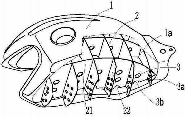 Motorcycle fuel tank capable of limiting motion of fuel