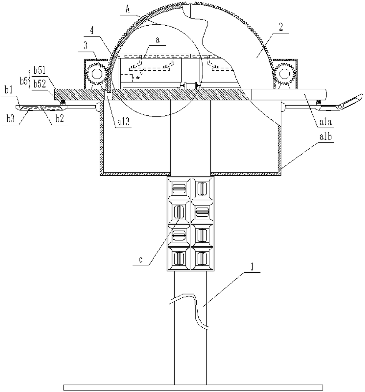 Integrated high-heat-dissipation intelligent LED (Light-emitting Diode) streetlamp system