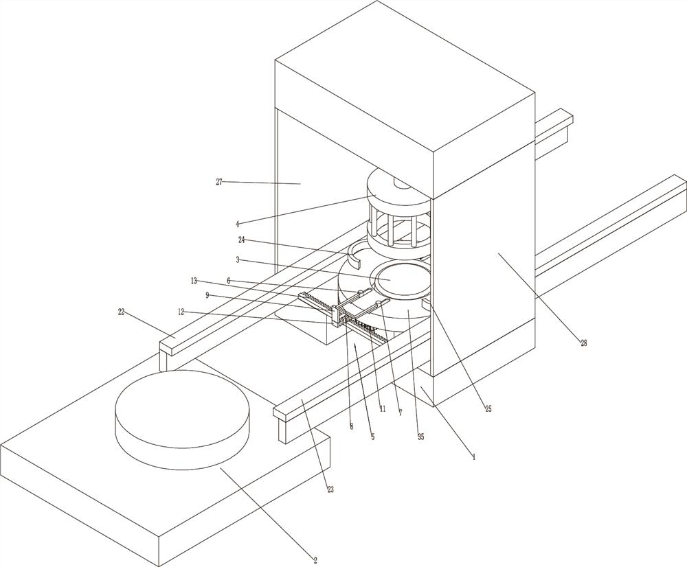 Automatic equipment for producing frying and baking machine and production process of automatic equipment