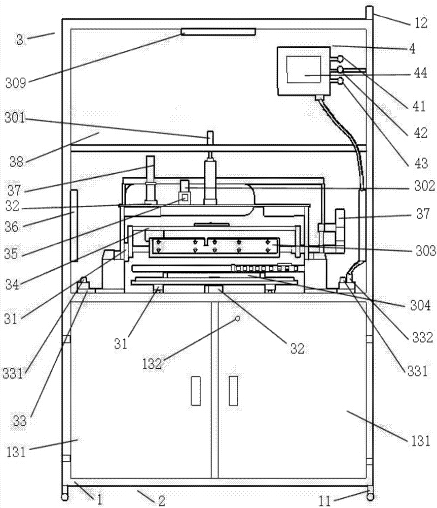 Automatic glue brushing and tape adhering device