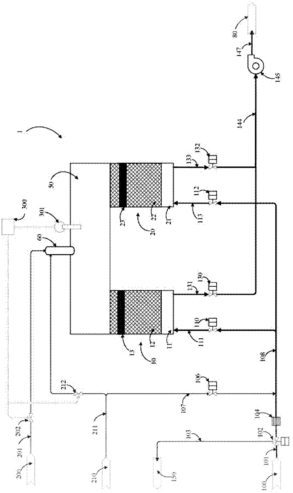 Regenerative catalytic oxidizer for treating VOCs (Volatile organic compounds) waste gas