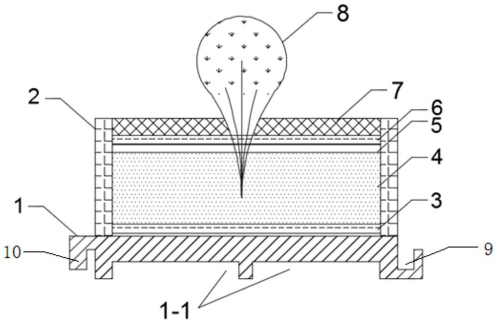 A mobile sand-fixing unit and sand-fixing method