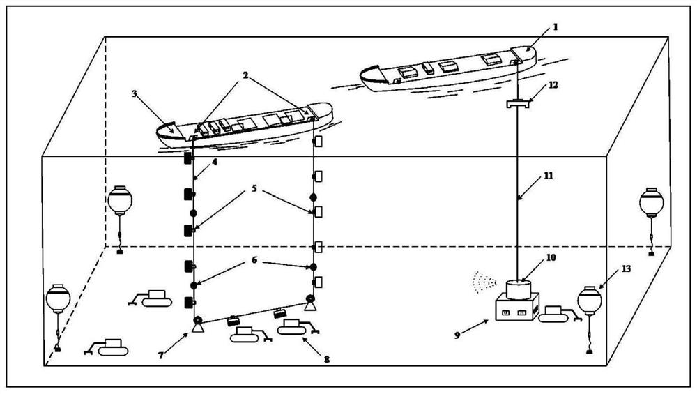 Multi-metal-nodule discontinuous chain bucket type deep sea mining system