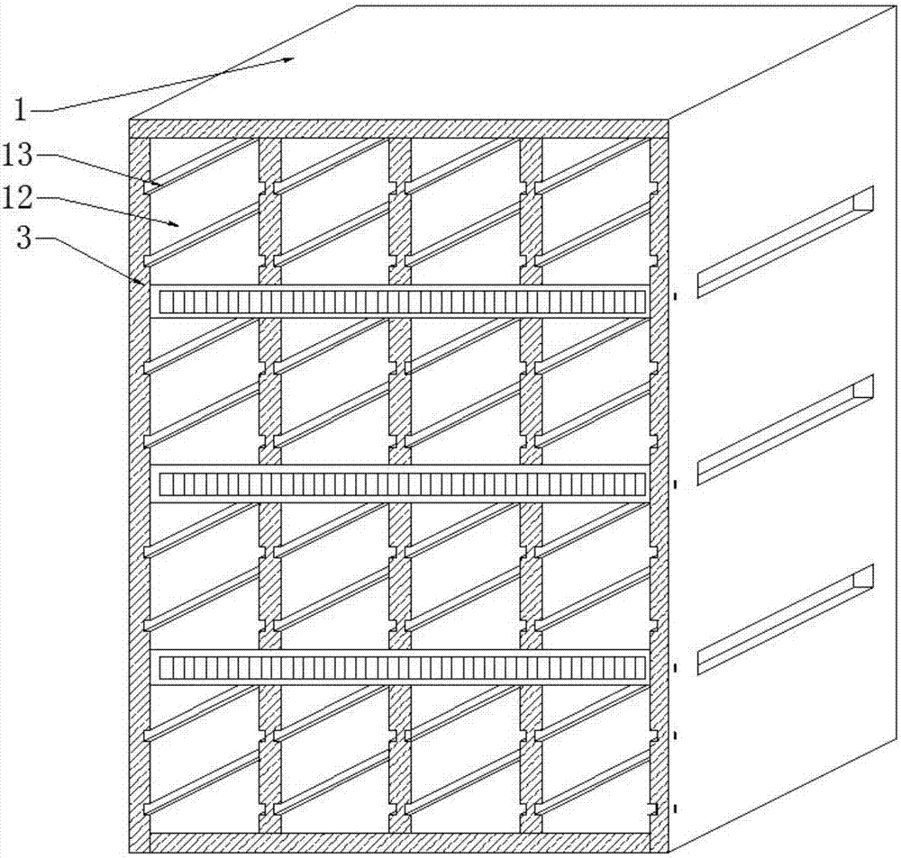 Storage cabinet for storing financial bills