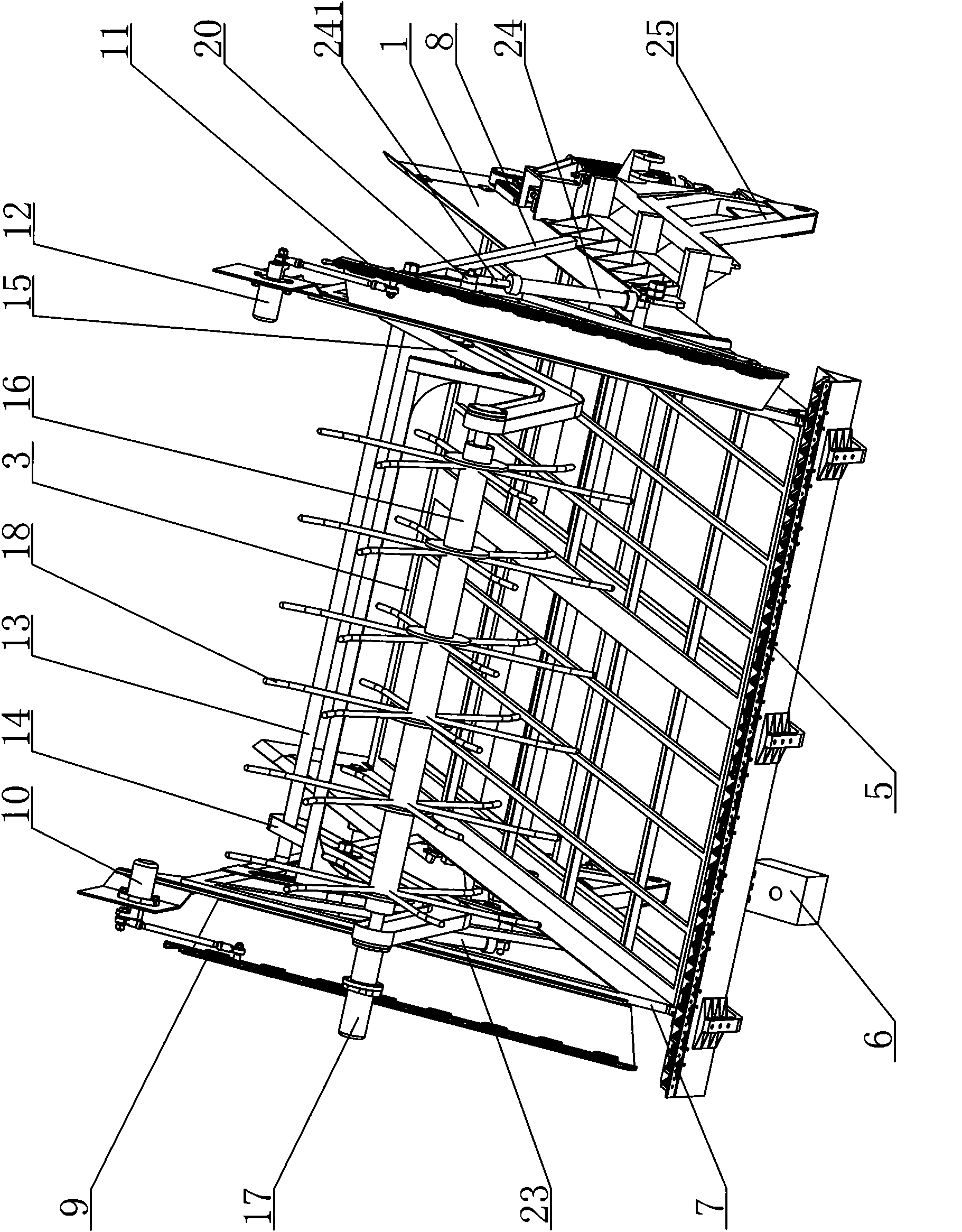 Nose cabin collection device of cleaning boat for riverway