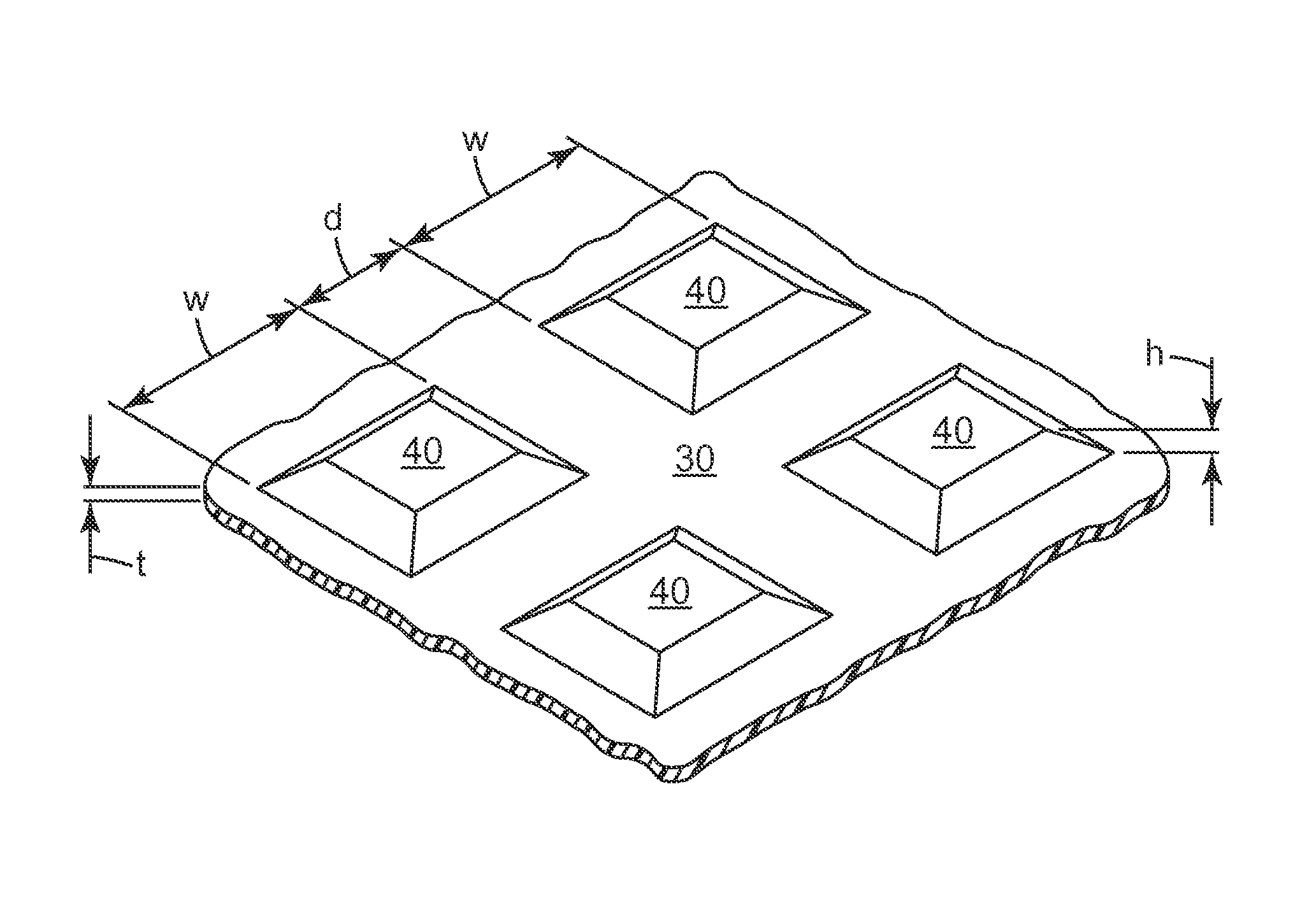 Lightning protection sheet with patterned conductor