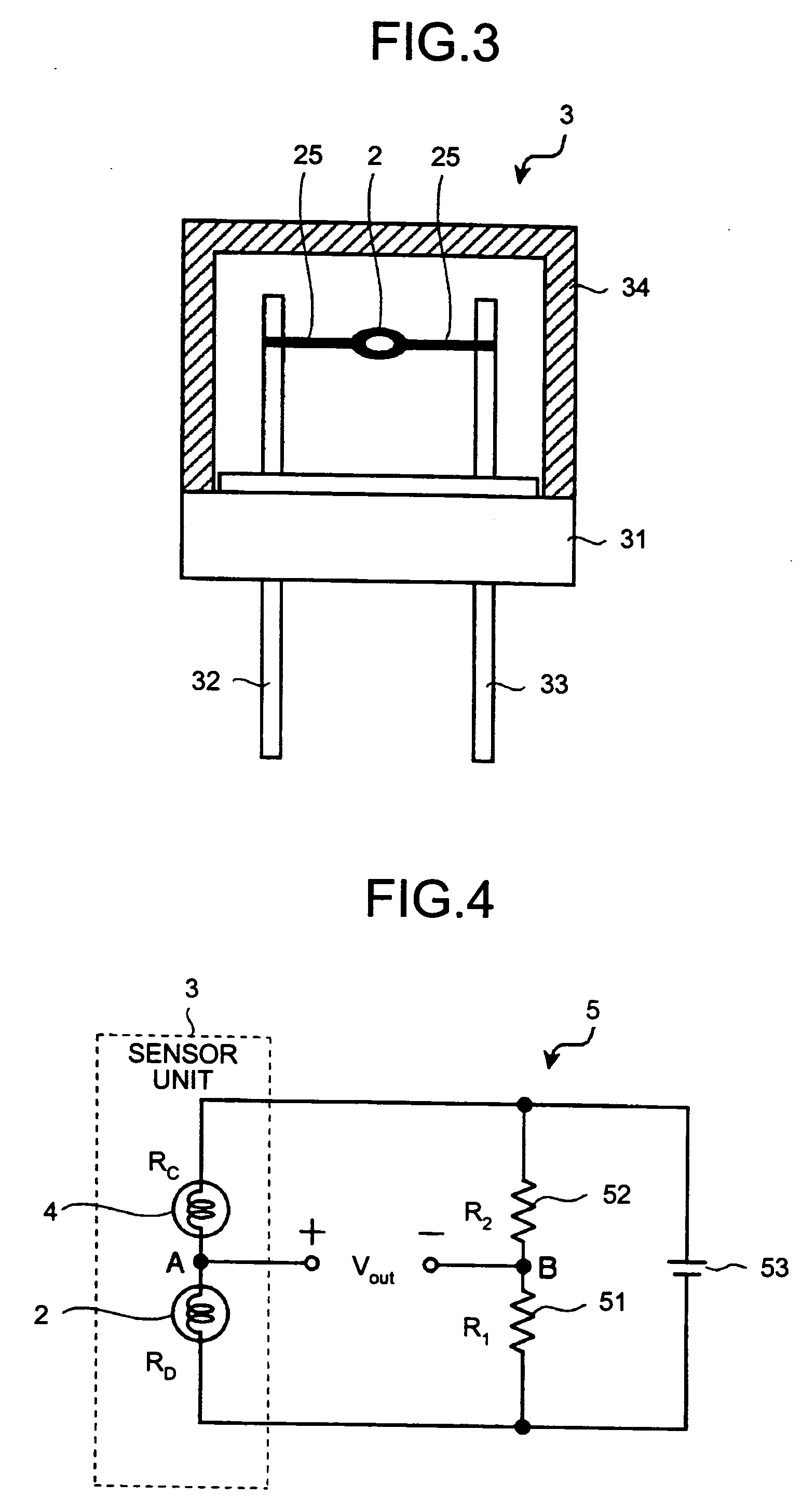 Sensing element for catalytic combustion type gas sensor