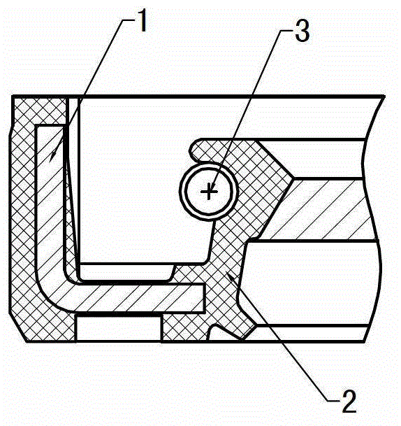 Threaded lip structural oil seal