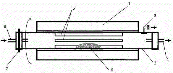 Preparation method of graphene coating metal base composite powder through vapour deposition