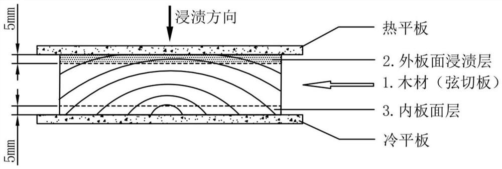 An environmentally friendly and stable surface-impregnated wood and its preparation method