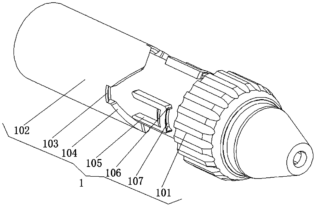 An external rotary puller pen