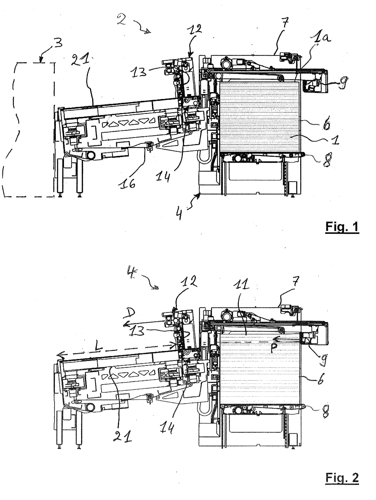 Method for supplying plate elements to a machine, supply station and processing machine thus equipped