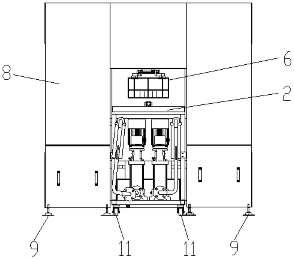 Automatic oil spraying and cleaning equipment for gear shifting fork assembly