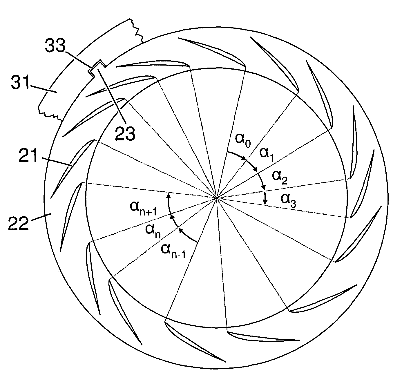 Diffuser for centrifugal compressor