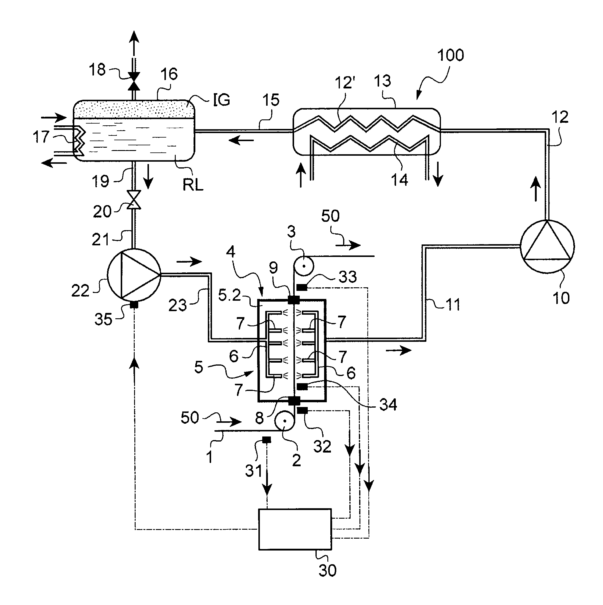 Method for cooling metal band and installation for implementing said method