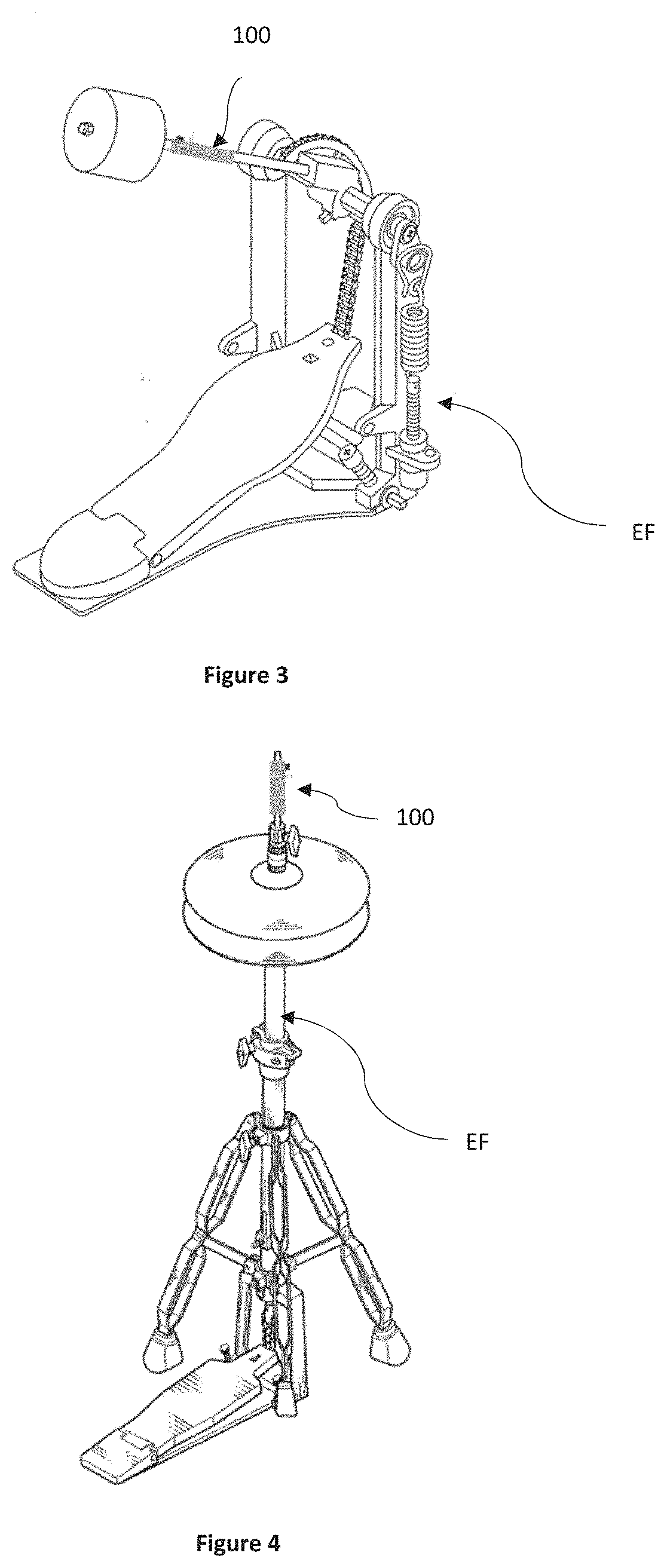 Emulation of at least one sound of a drum-type percussion instrument