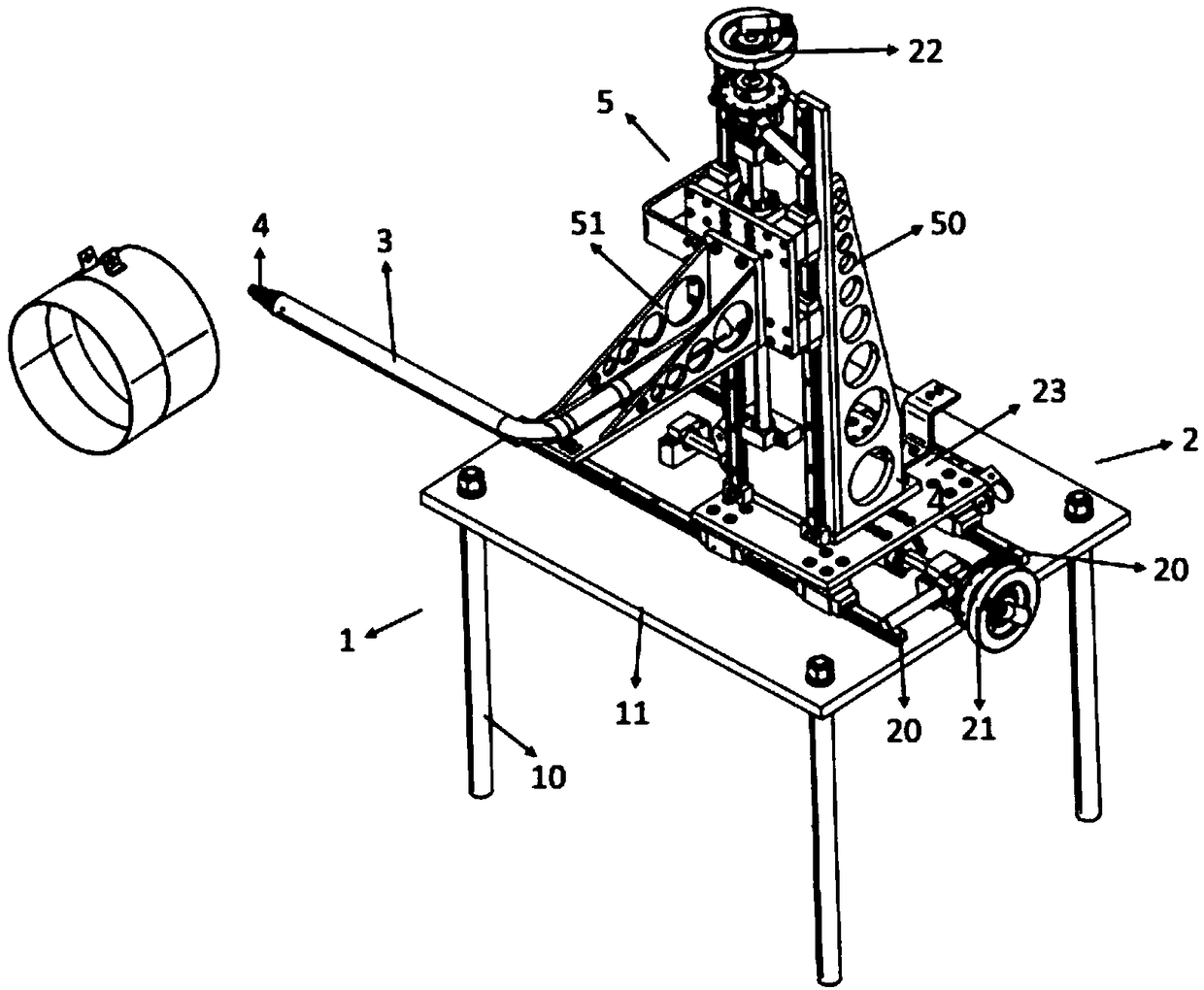 Auxiliary ammonia uniformity testing equipment and testing method thereof