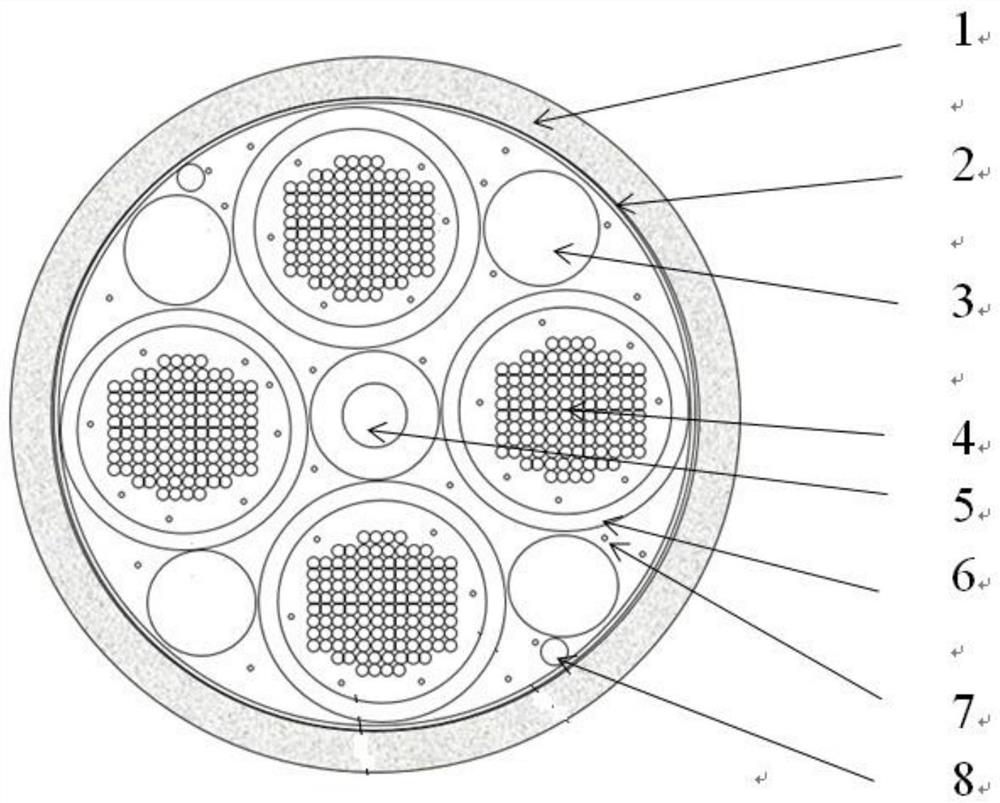 Full-dry optical fiber ribbon optical cable and manufacturing method thereof