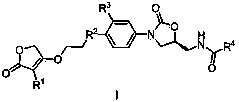 Furanone-aryl-oxazolidinone type compound as well as preparation method and application thereof