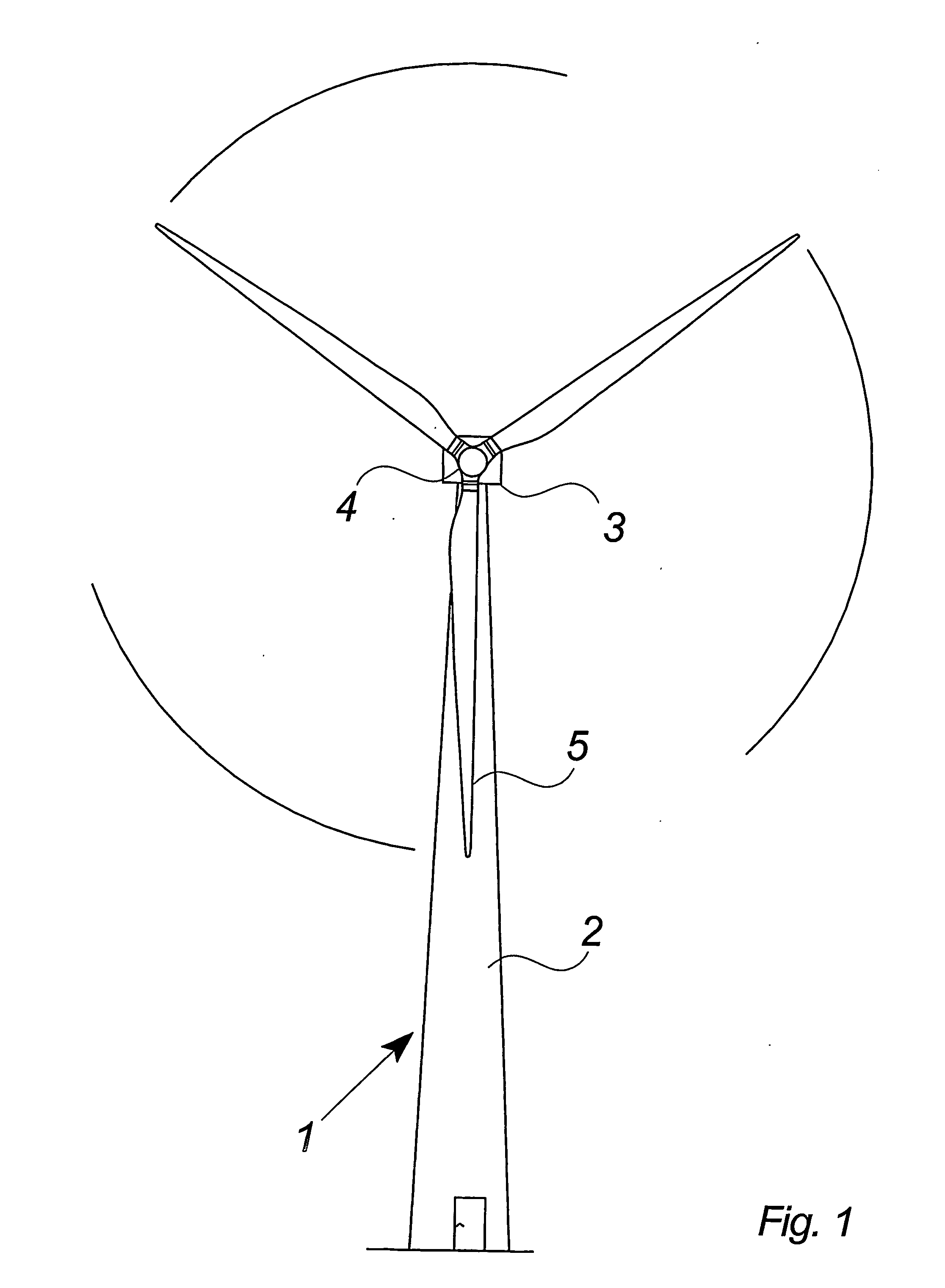 Method of servicing the outer components of a wind turbine such as the wind turbine blades and the tower with a work platform and work platform