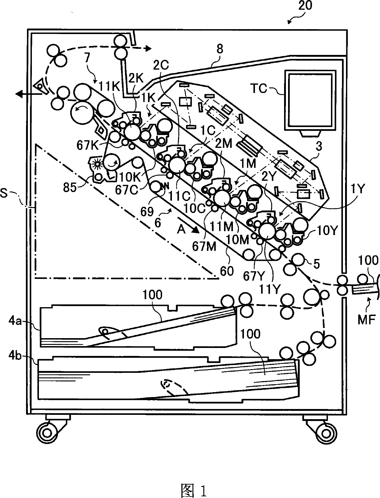 Electrophotographic type image forming device