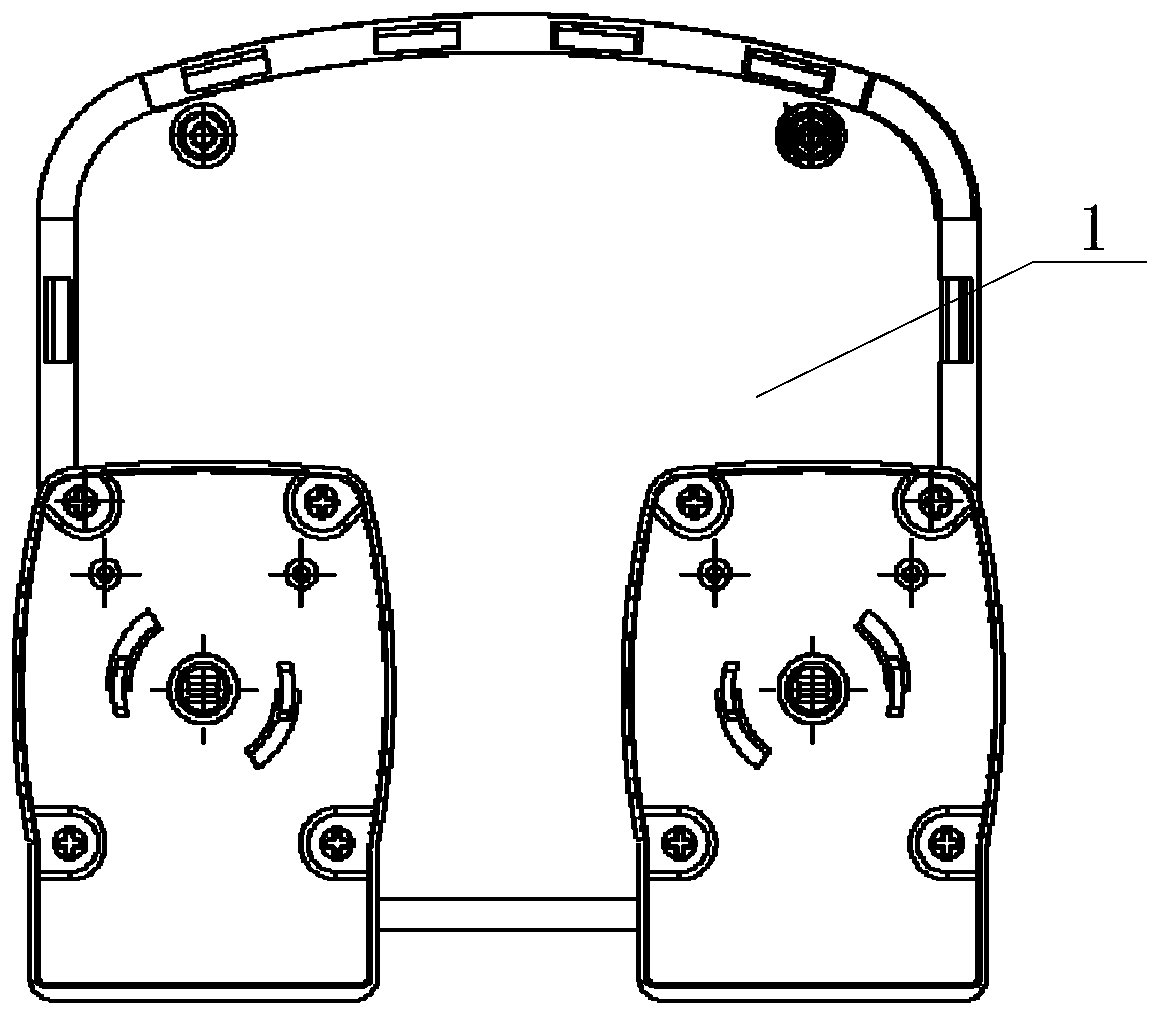 Double-rail curtain driving assembly and double-rail curtain driving device