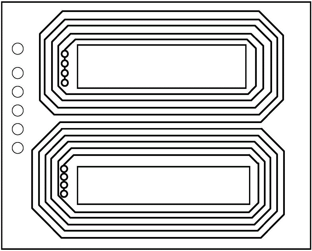 Multilayer plane winding coil designing method suitable for double column magnetic core structure