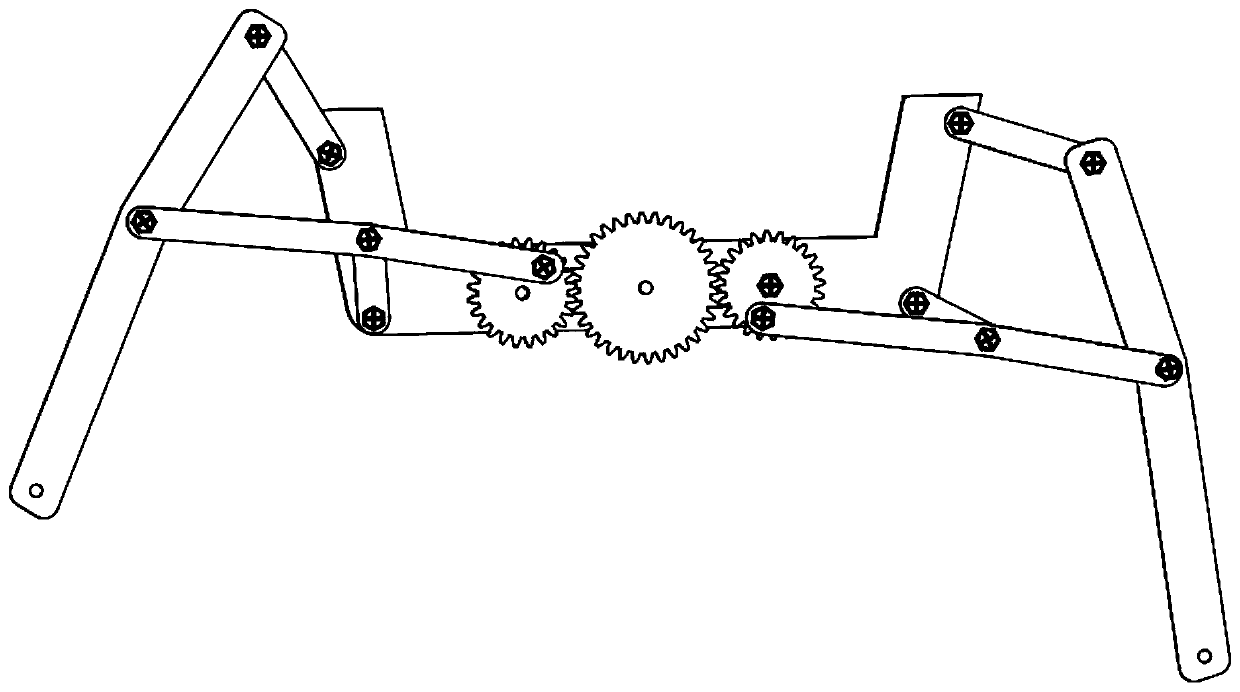 Duck web imitating climbing and swimming type propelling robot