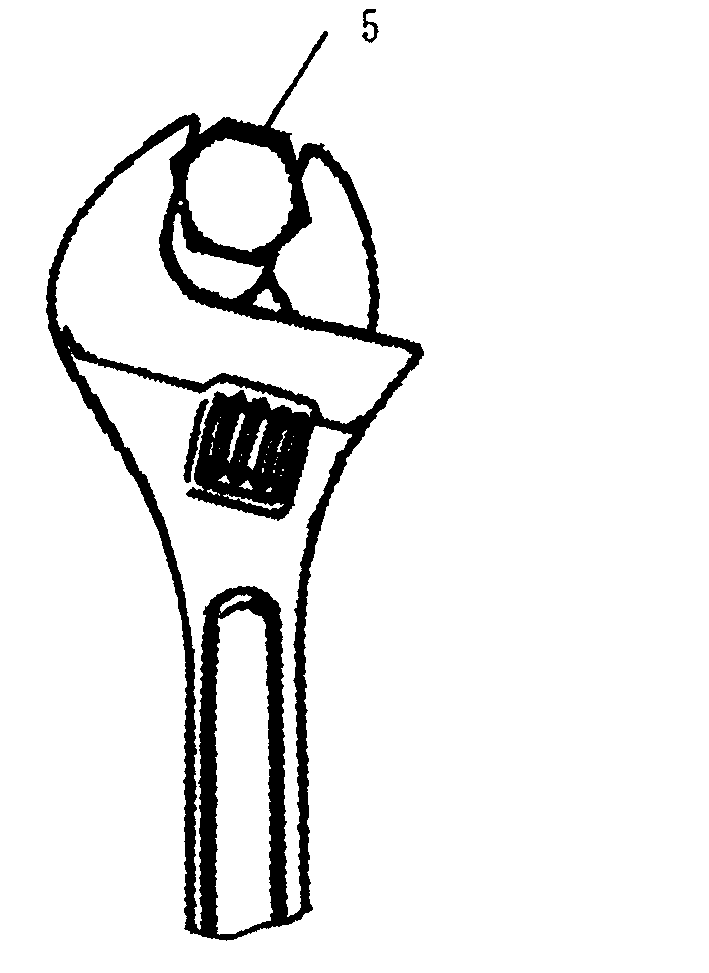 Method for quickly tightening and dismounting bolt nut and adjustable wrench achieving same