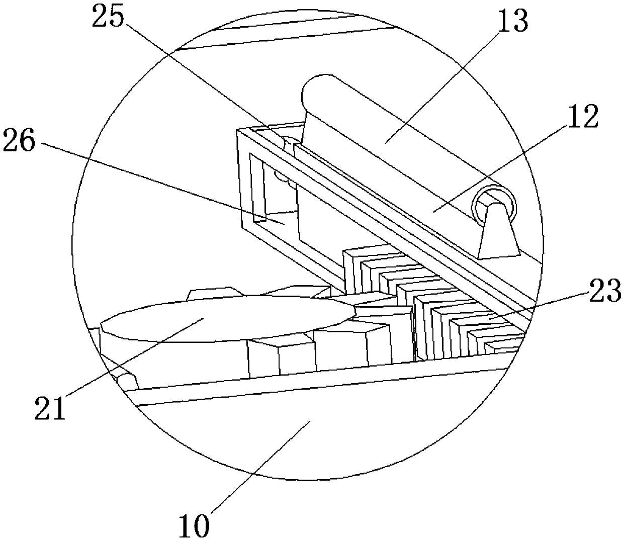 Gluing equipment for transparent adhesive tape production