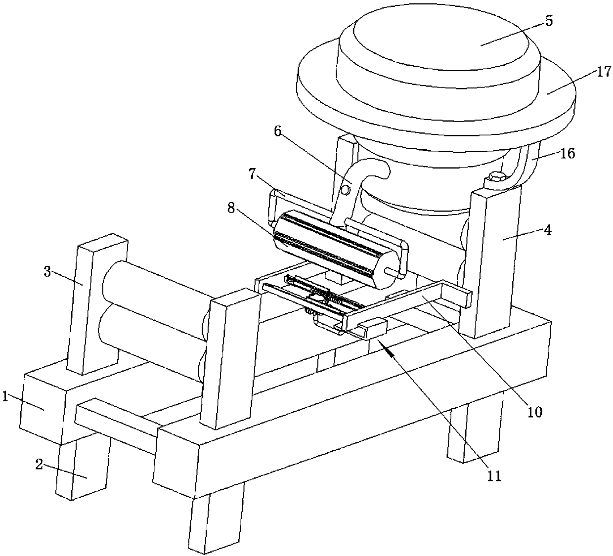 Gluing equipment for transparent adhesive tape production