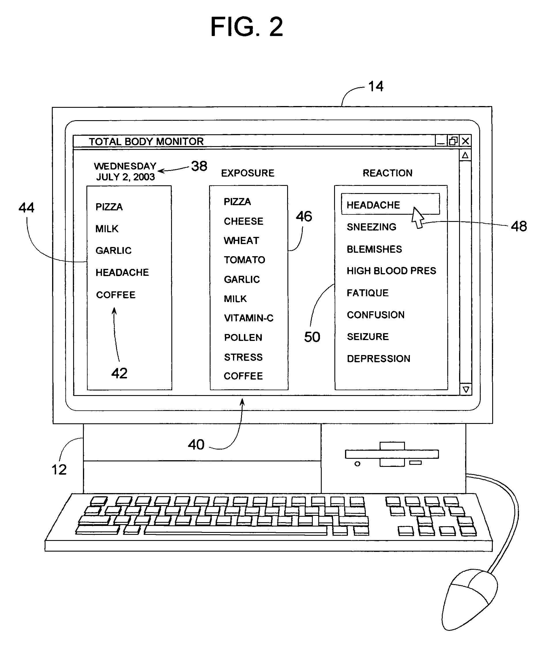 Method for identifying allergens and other influencing agents that may cause a reaction