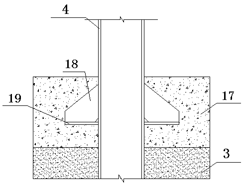 Deepwater open type wharf with combined foundation and method for constructing deepwater open type wharf