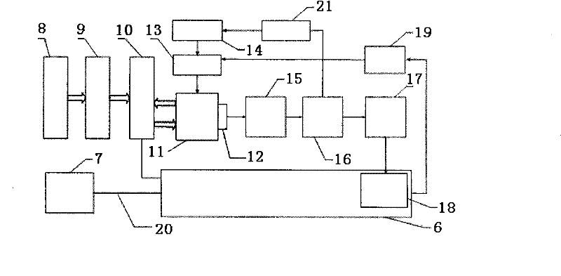 On-line monitoring method and system for gas content in transformer oil