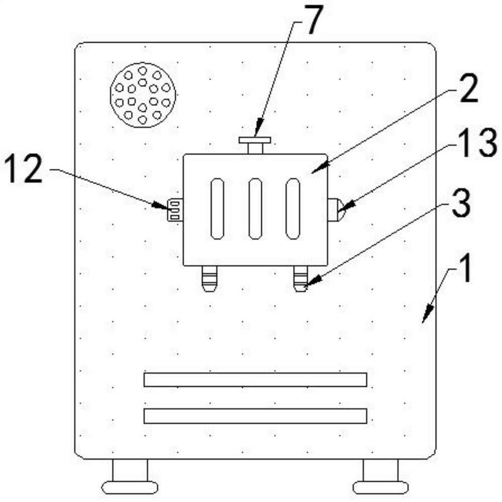 Electromechanical device electric leakage monitoring device with automatic power-off function