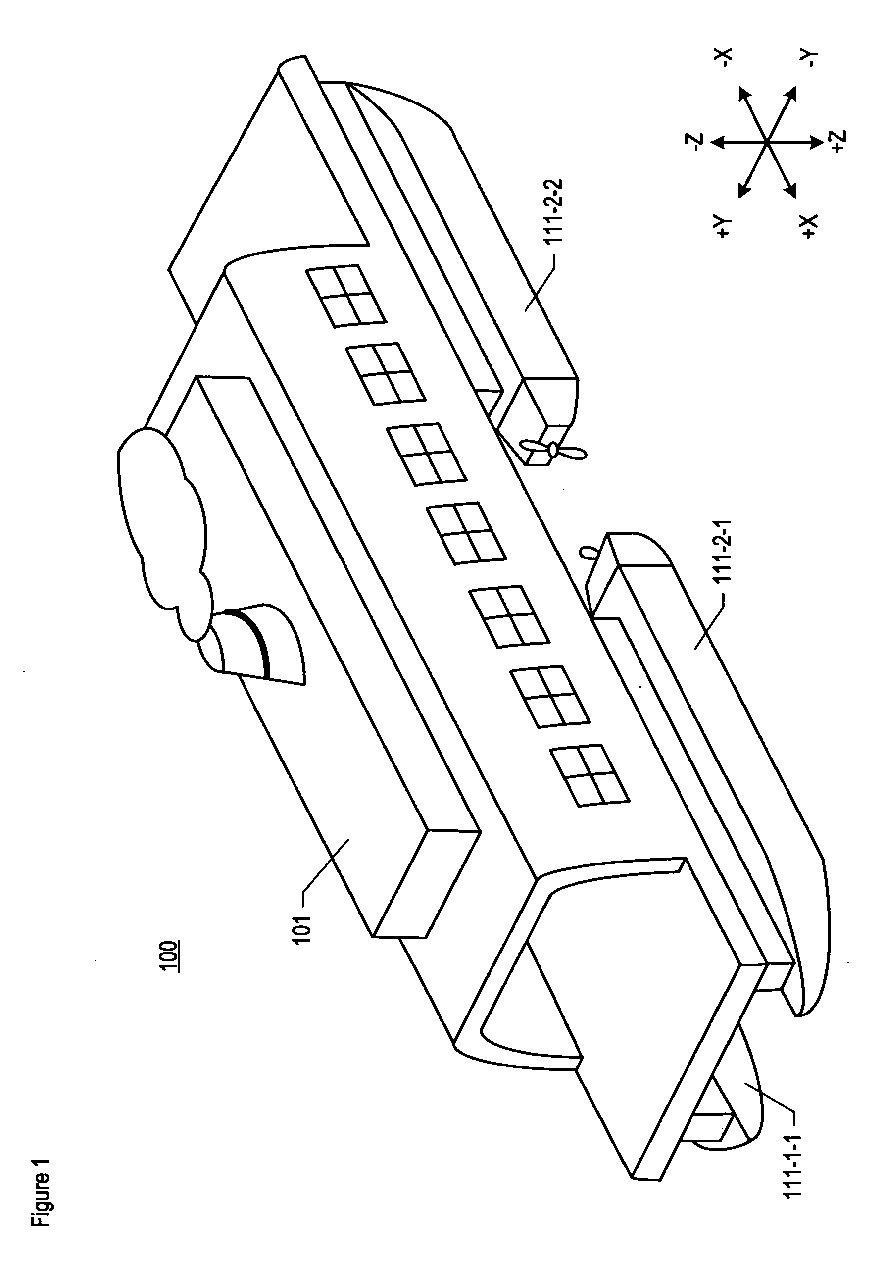 Multi-hull watercraft with amidships-mounted propellers