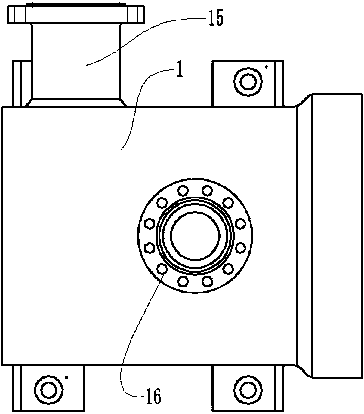 Double-shell symmetric radially-split multi-stage centrifugal pump with first-stage double-suction structure