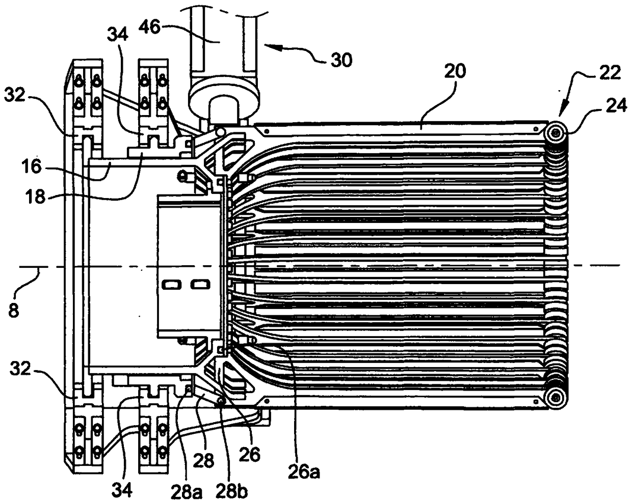 Methods for controlling a tyre blank turn-up process