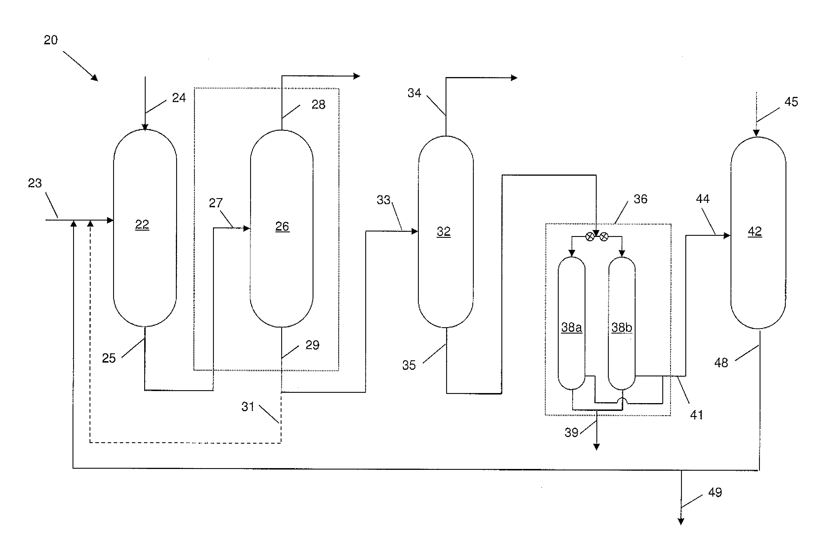 Integrated hydrotreating and isomerization process with aromatic separation