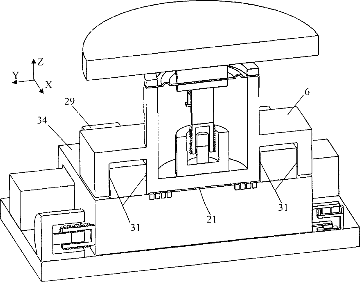 Double-layer orthogonal air floatation decoupling and flexible membrane angular decoupling electromagnetic damping vibration isolator