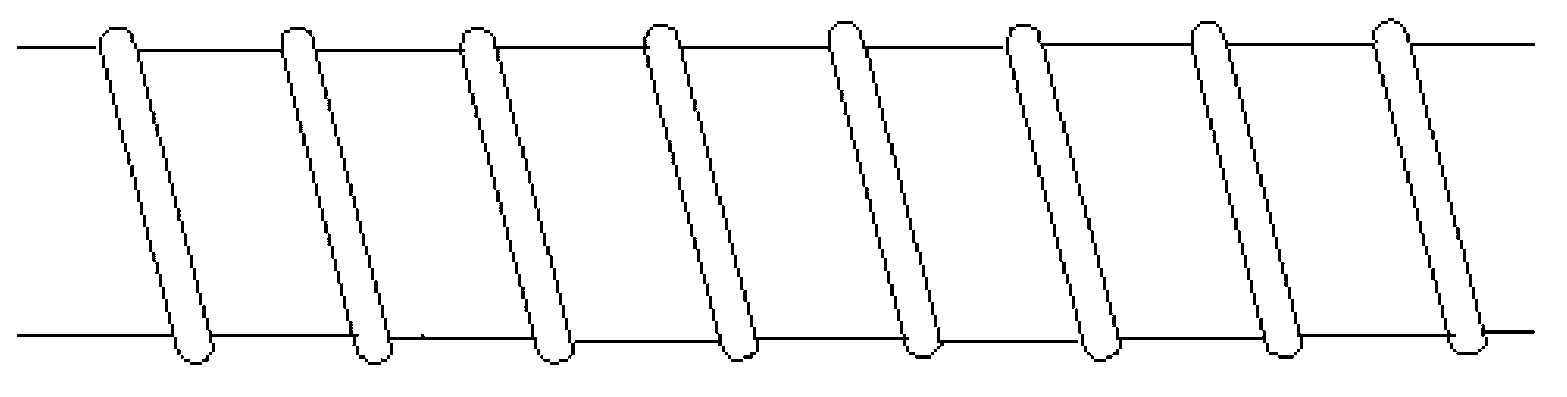 Method for preventing spiral shielding cable from integrally breaking