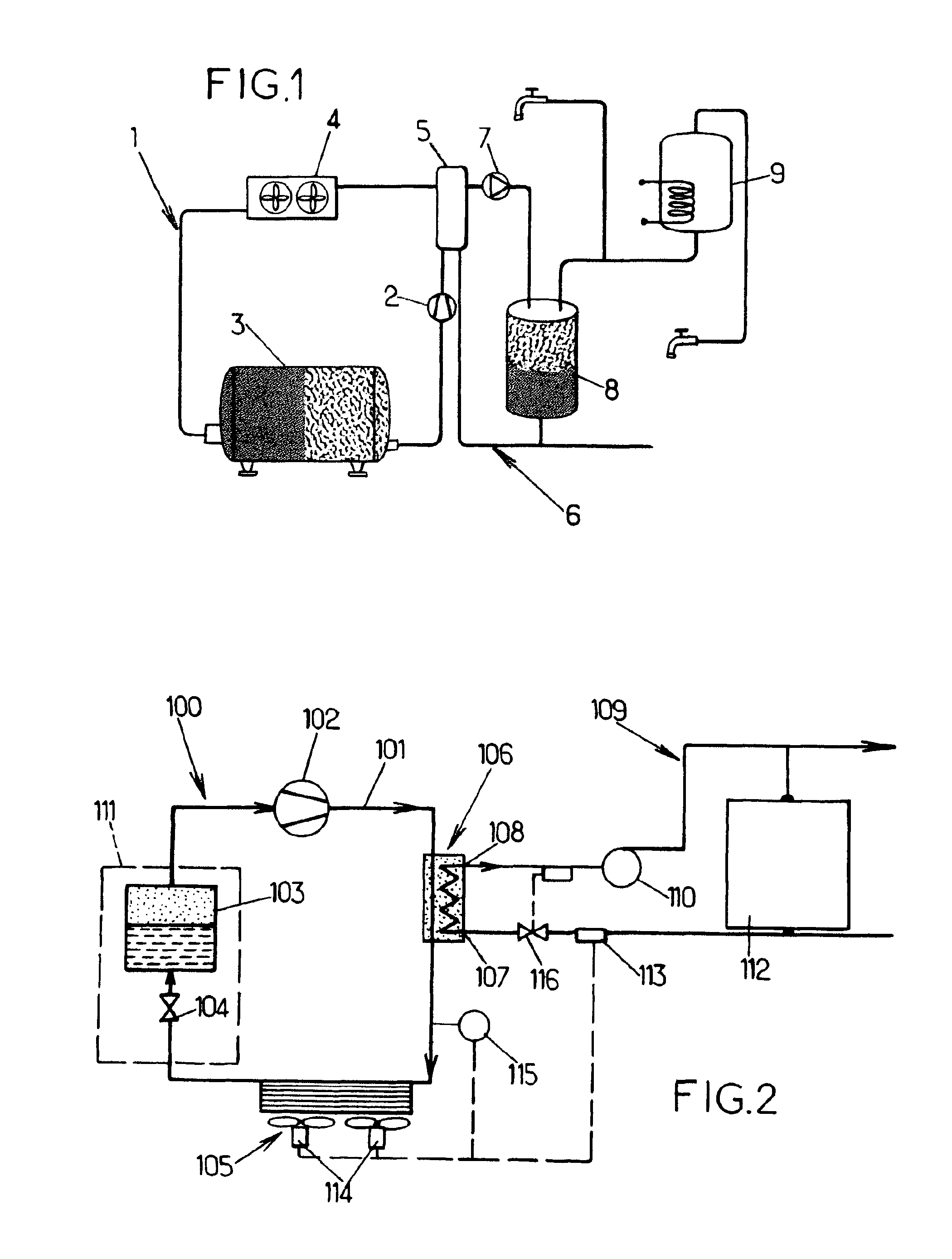 Method and device for heat recovery on a vapour refrigeration system