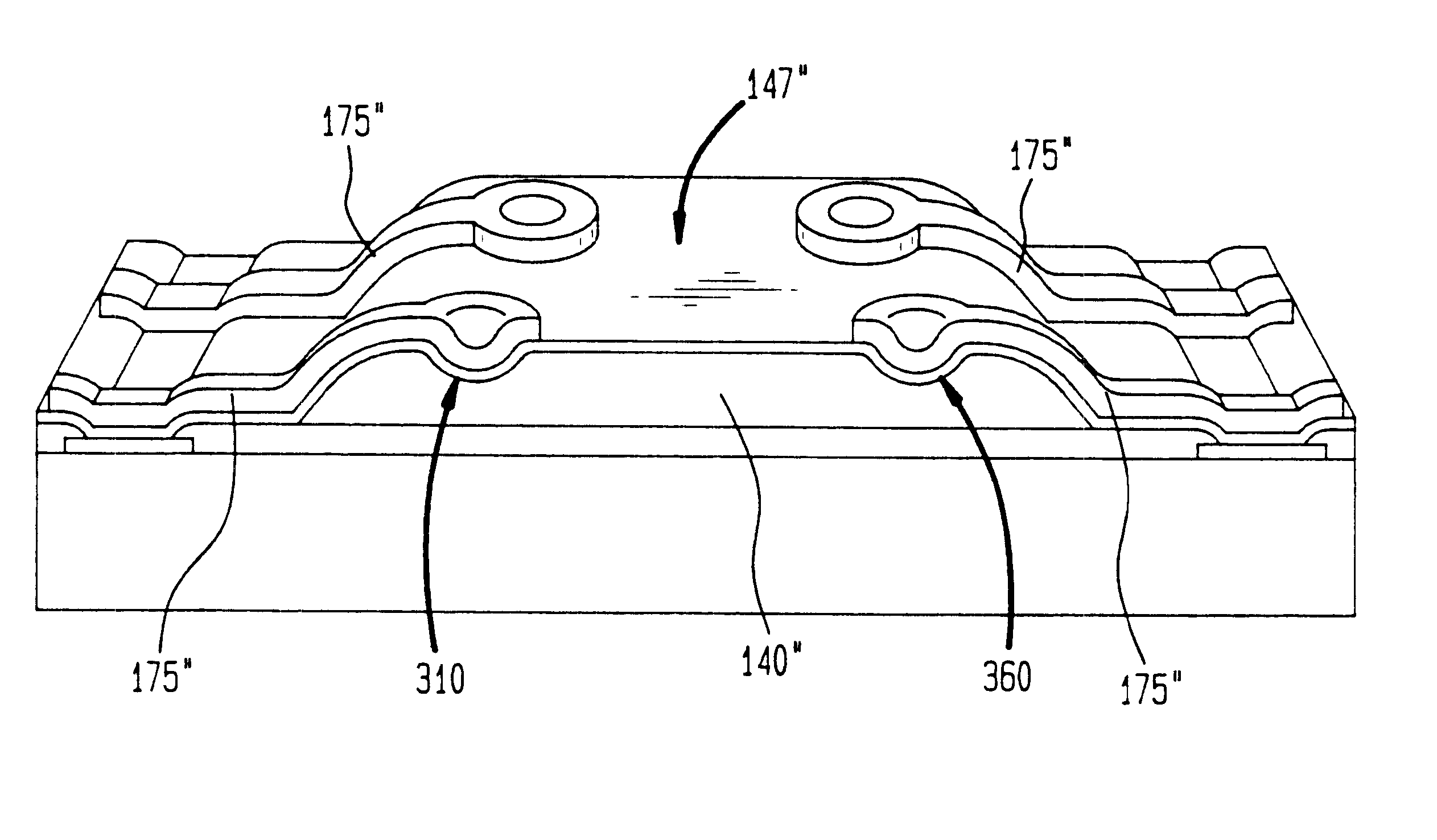 Microelectronic package having a compliant layer with bumped protrusions